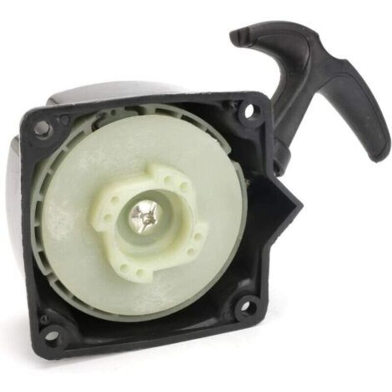 Startseilwerfer + 40-5 Zugplatte Für Rasentrimmer, Superma, Schwarz, 1 Stück, Lochabstand 67 Mm