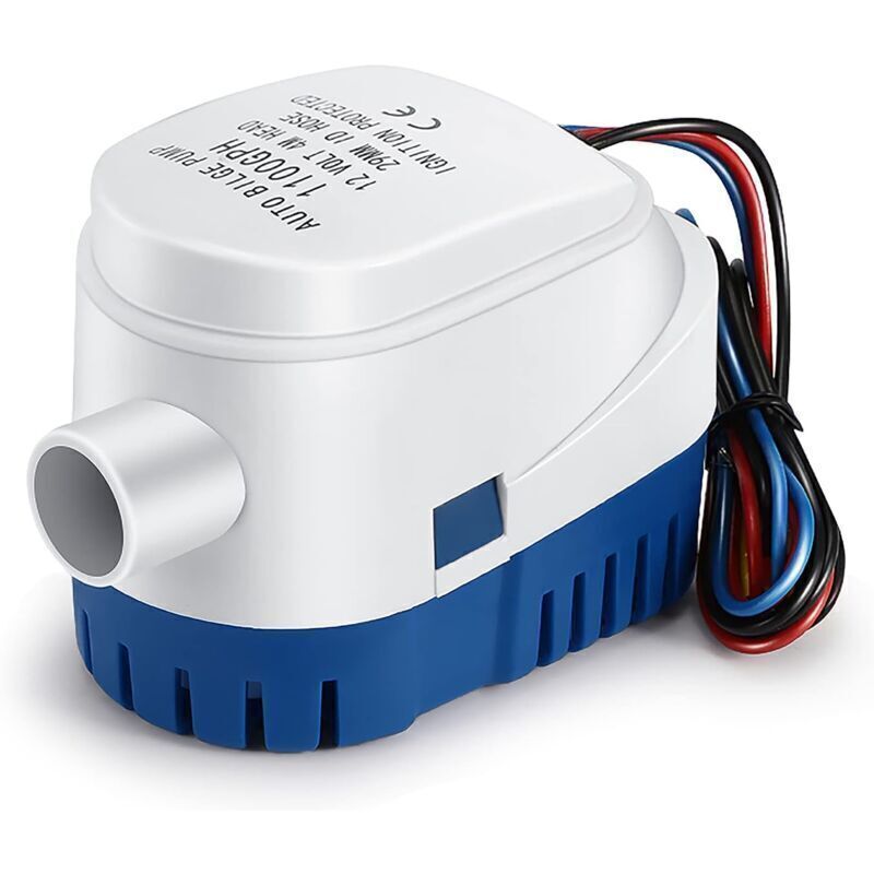 Bilgepumpen, Automatische Bilgepumpe 12v 1100gph, Leise Automatische Flüssigkeitswasserpumpe Für Marine-bilgepumpen, Wasserpumpe Für Boote, Teiche Und Schwimmbäder