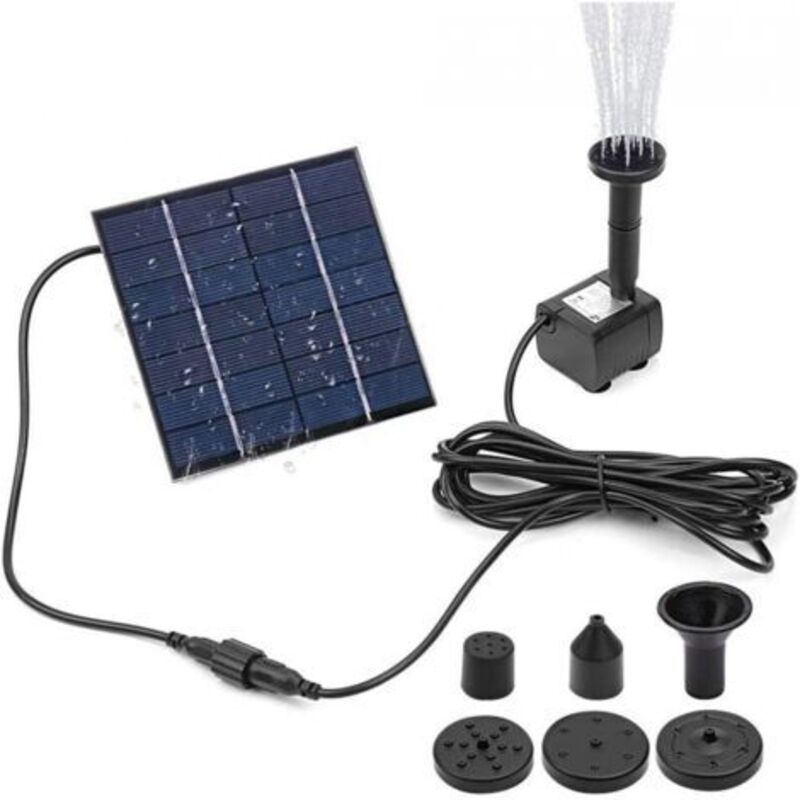 Aiperq Mini Solarbrunnenpumpe-set, Solarstromversorgungs-wasserpumpenkit, Solarpanel-wasserpumpe Für Gartenteich