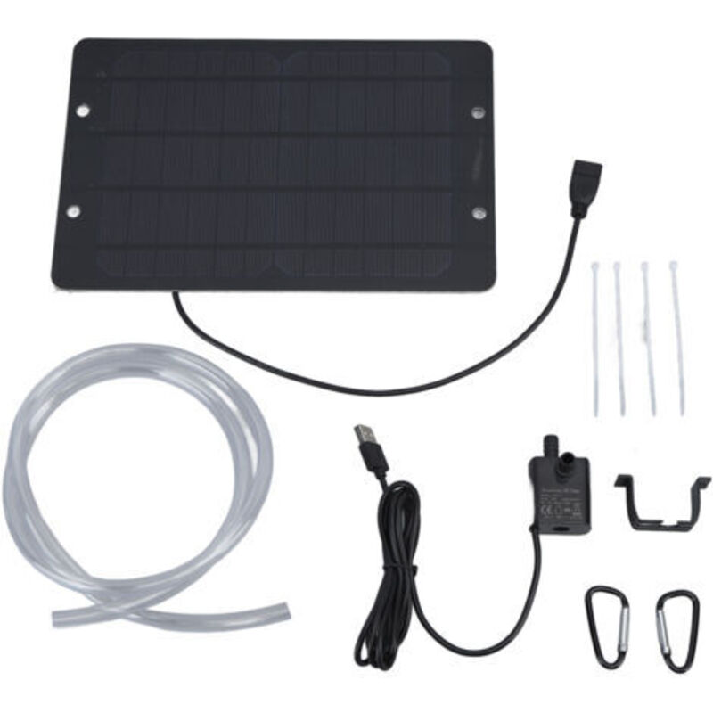 Eosnow – Solarwasserpumpe 6v 10w Usb – Fördermenge 240 L/h – Maximale Förderhöhe 3m – Monokristallines Silizium-solarmodul
