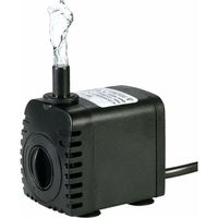 Tauchwasserpumpe, 600 L/h, 8 W, Extrem Leise, Mit 4 Saugnäpfen, Für Springbrunnen, Aquarien, Hydroponische Systeme, Mit 2 Düsen