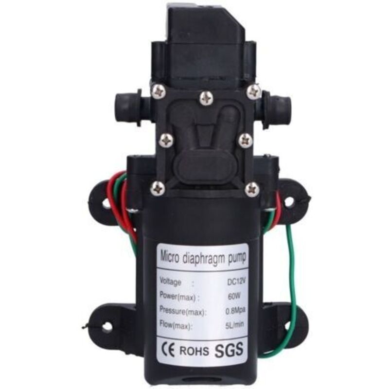 12v 60w Wasserdruck-membranpumpe, Selbstansaugende Pumpe Für Gartensprühgeräte, Bewässerung, Schwimmbäder
