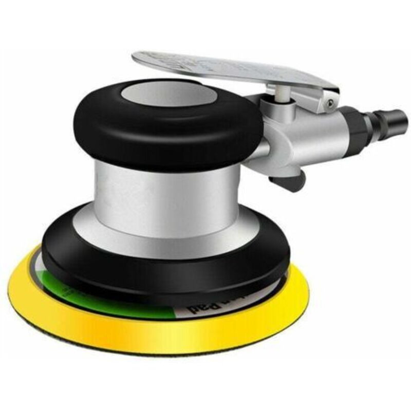 Doppelaktions-pneumatik-schleifer 125 Mm – Geschwindigkeit 9500 U/min – Zum Polieren Von Holz, Metall, Glas, Kunststoff – Ergonomisches Design