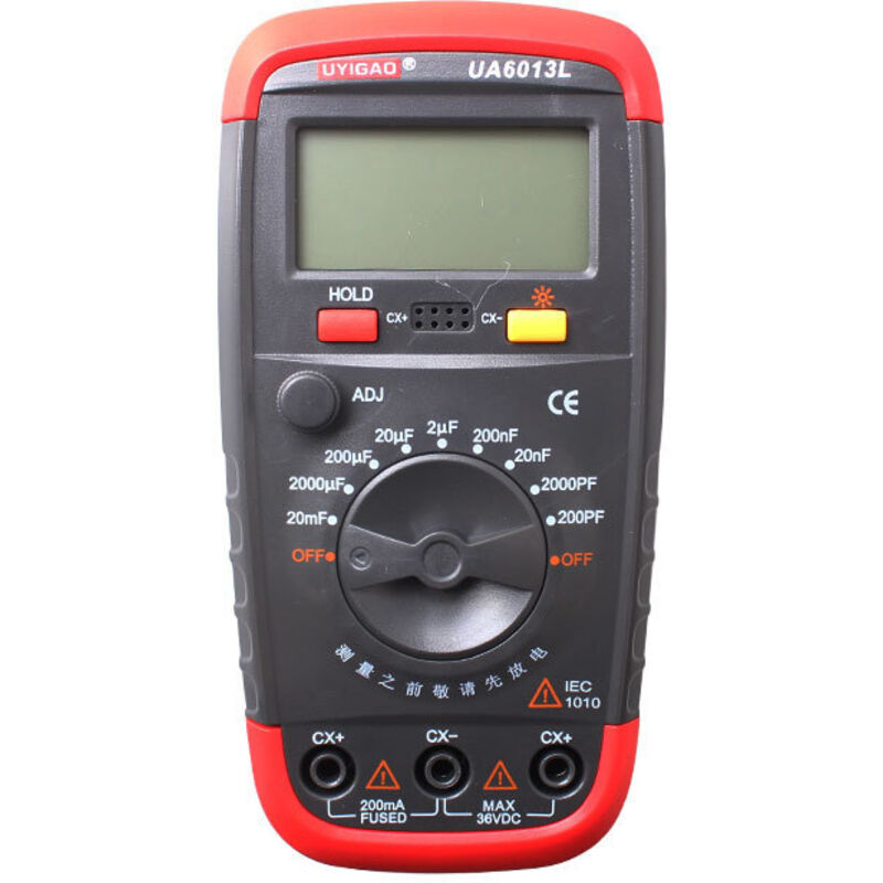 Digitaler Kapazitätszähler, Professioneller Kapazitätstester 0,1 Pf - 20.000 Uf, Mit Hintergrundbeleuchtetem Lcd-display, Maximale Zählung 1.999 Mal