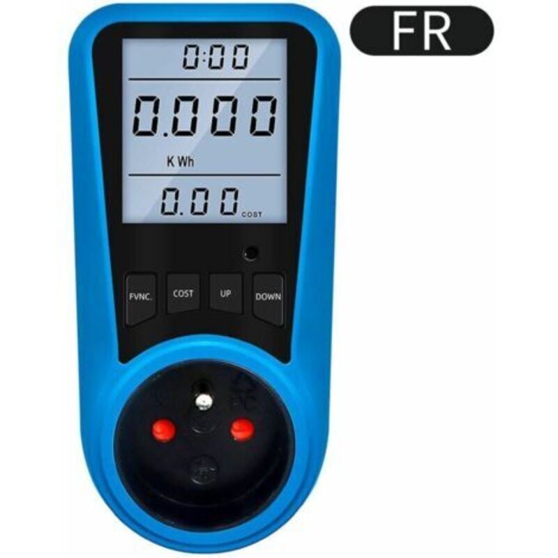 Digitaler Stromzähler - Eu-steckdose - Ac-voltmeter - Energiemessgerät - Normgerechte Steckdose Für Us, Uk, Au, Fr, Br, It