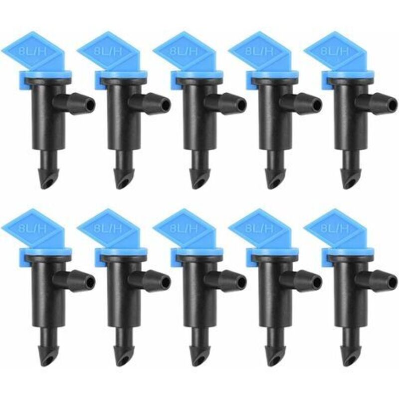 Sourcing Map Bewässerungssprüher 2gph 8l/h Rasenbewässerung Tropfer Für 4/7mm Schlauch 30 Stück