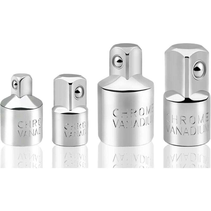 Satz Von 4 Stecknuss-adaptern 1/2" Auf 3/8", 3/8" Auf 1/4" – Chrom-vanadium-stahl – Korrosionsbeständig – Für Kfz-reparaturen