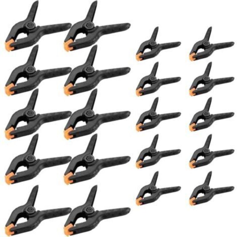 Set Aus 20 Federklammern, Heimwerker-werkzeug Spannzwinge, Klemmen Clips Greifzangen Für Holz Werkstatt Fotografie - 2 Zoll / 3 Zoll