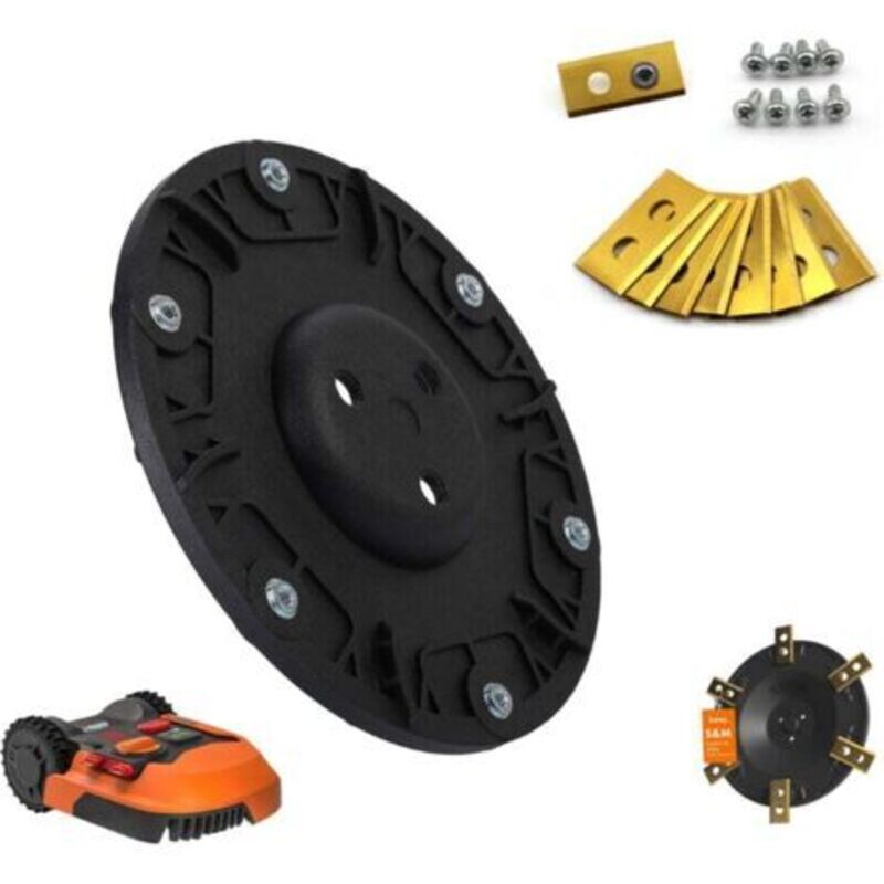 Ersatzklingenscheibe Für Mähroboter – 6er-pack Klingen – Verstärktes Polypropylen – Kompatibel Mit Worx, Landxcape, Kress, Einhell