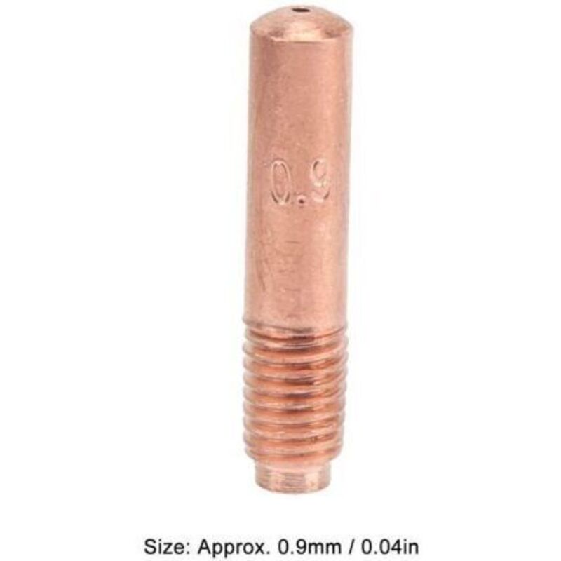 Set Mit 10 Mig-schweißdüsen, 0,9 Mm – Hochleitfähiges Kupfer – Kompatibel Mit Schweißpistolen – Ideal Für Heimwerker-profis