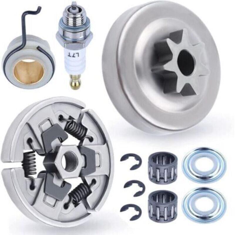 Nadelrollenlager-kit Für Kupplungstrommel Und Ritzel, 3/8 Zoll, 7 Zähne, Ersatzteile Für Stihl Kettensägen Ms290, Ms390, 029, 039, Ms310, Mit Unterlegscheibe, Sicherungsring E-clip Und Zündkerze