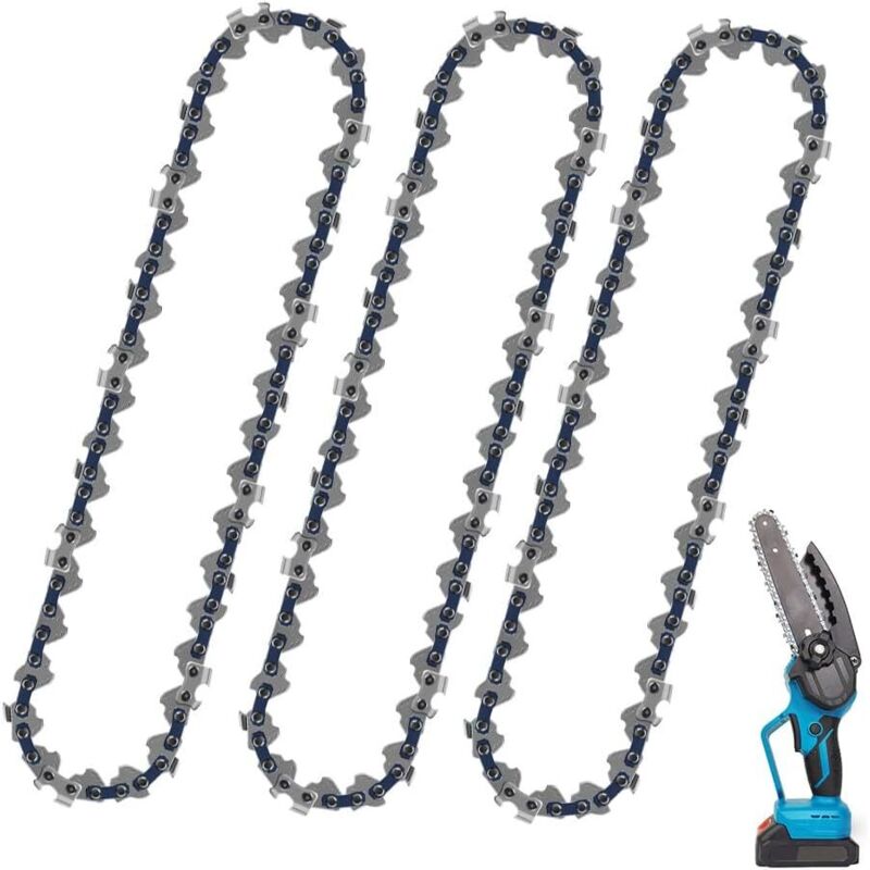 3er-pack Sägekette 3/8"lp 56 Glieder 40,6 Cm Rückschlagarm Kompatibel Mit Bosch Ake 35 S Ake 35-19 S, Einhell, Husqvarna, Makita, Dolmar, Oregon Und Anderen Bluedeer