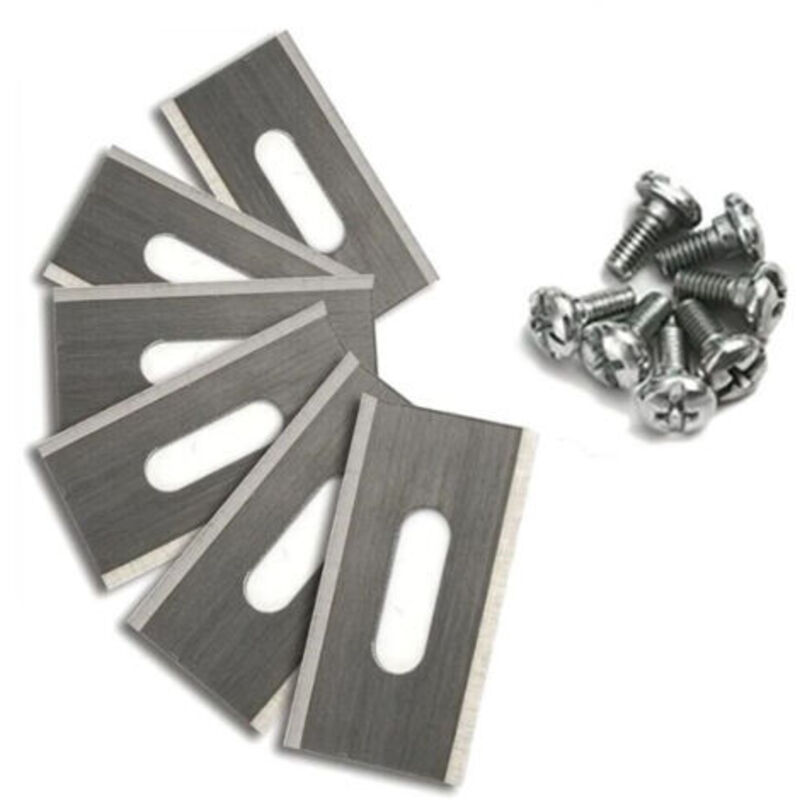 Satz Mit 30 Rasenmäherklingen Für Husqvarna Mit Doppelschärfe Aus Edelstahl 36,5x18,5x0,65 Mm
