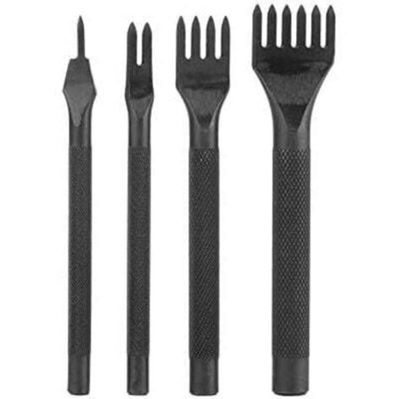 Ulisem 4-teiliges Set Lederlocher (1+2+4+6 Zinken)