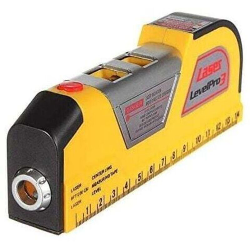 2,5 M Laser-niveau, Horizontale Und Vertikale Ausrichtung / Bandmessgerät, Neigungsmesser, Messausrichtung, Vielseitiges Vertikales Lineal