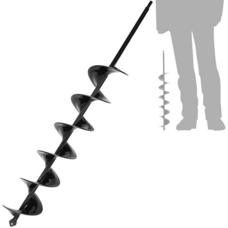 Bohrer Für Erdbohrer 50mm X 450mm – Spiralbohrer Aus Sphc-a3 – Für Schnelle Pflanzung Von Zwiebeln Und Pflanzen – Reduziert Muskelermüdung