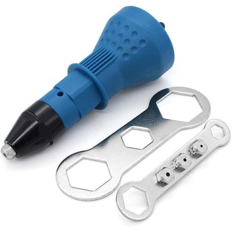Kabellose Blindnietzange, Elektrowerkzeug-kit Mit Bohrmaschinenadapter Für Nietmuttern, Handwerkzeug, Zubehör, Schwarz (blau)