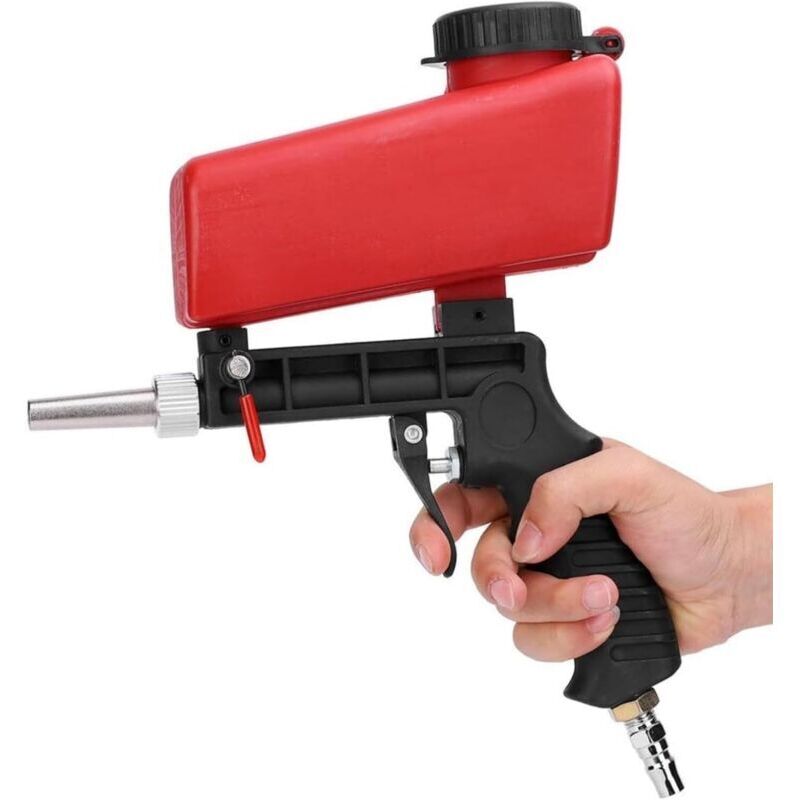 Tragbare Pneumatische Sandstrahlpistole – Professionelle Sandstrahlpistole – Hohe Maximale Durchflussrate – Zum Entfernen Von Farbe Und Rost – Ergonomisches Design