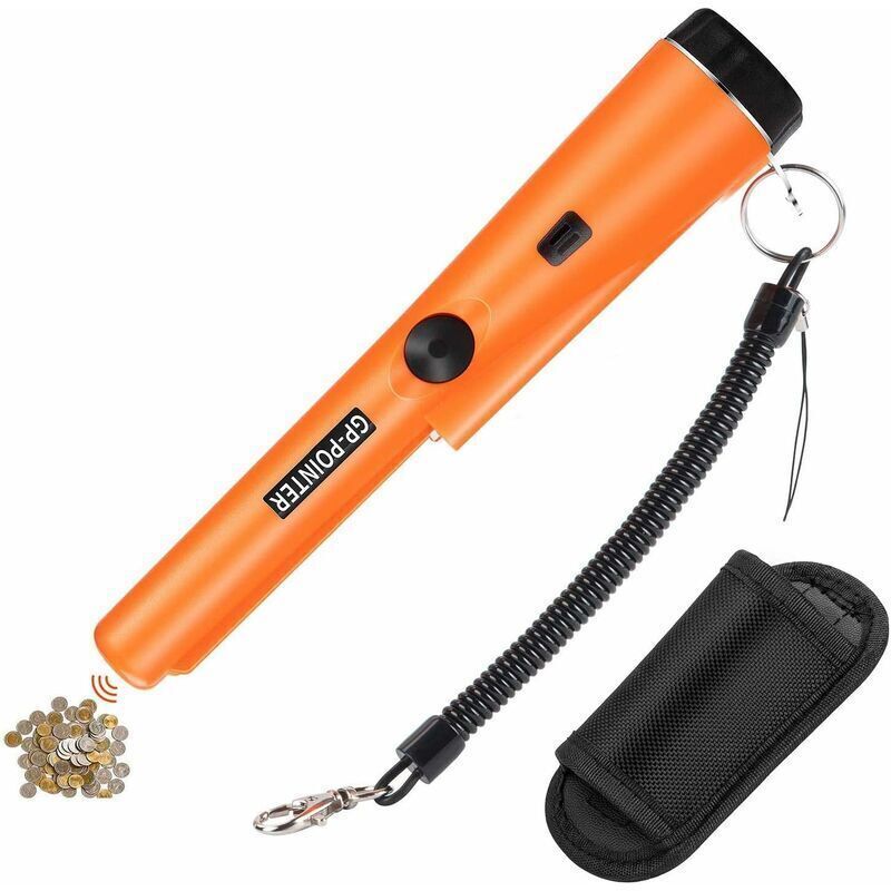 Wasserdichter Metalldetektor-pinpointer Ip66 – Dsp-sprachchip Für Präzise Erkennung – Vibrations- Und Tonalarm – Inklusive Zubehör