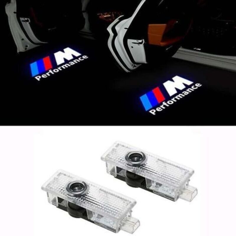 2er-set Led-projektoren Für Bmw – Logo-bodenprojektion – Geringer Stromverbrauch – Einfache Installation Ohne Änderungen