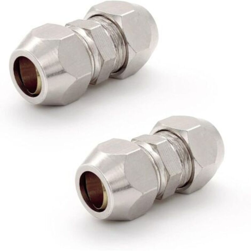 Dpzo – 8mm Gas-olivenverschraubung – Vernickeltes Kupfer – Druck Bis Zu 3 Mpa – Temperatur Von -60 Bis 200℃ – Schnellanschluss Für Sanitär Und Luftkompressor