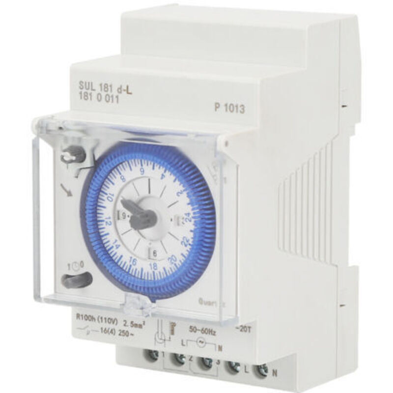 Zeitverzögerungsrelais Sul181d Zeitrelais 220v 24-stunden Industrielle Zeitschaltuhr Schienenmontage Mechanischer Timer