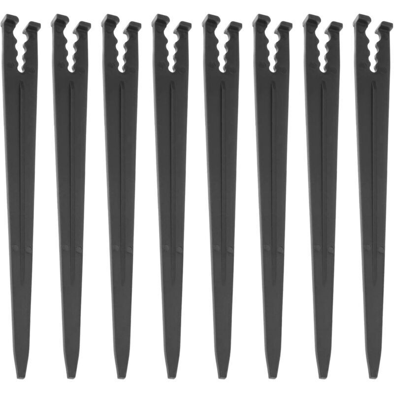 150 Stück Bewässerungsstütze, Kunststoffpfähle, Wasserdurchfluss-bewässerungstropfer, Pfähle, Ersatzteile Für Rasenflächen, Blumenbeete, 143 Cm, Schwarz