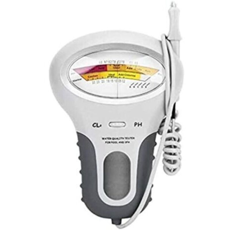 Wasserqualitätstester - Ph-meter & Chlortester Für Schwimmbad Und Trinkwasser - Großer Bildschirm & Langlebig - Ohne Batterie