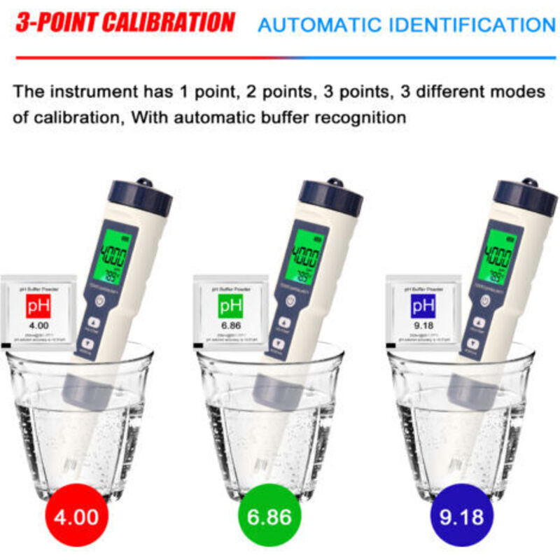 Professioneller 5-in-1-multiparameter-tester, Ph/ec/tds/salzgehalt/thermometer, Multifunktionaler Digitaler Wassertestgerät