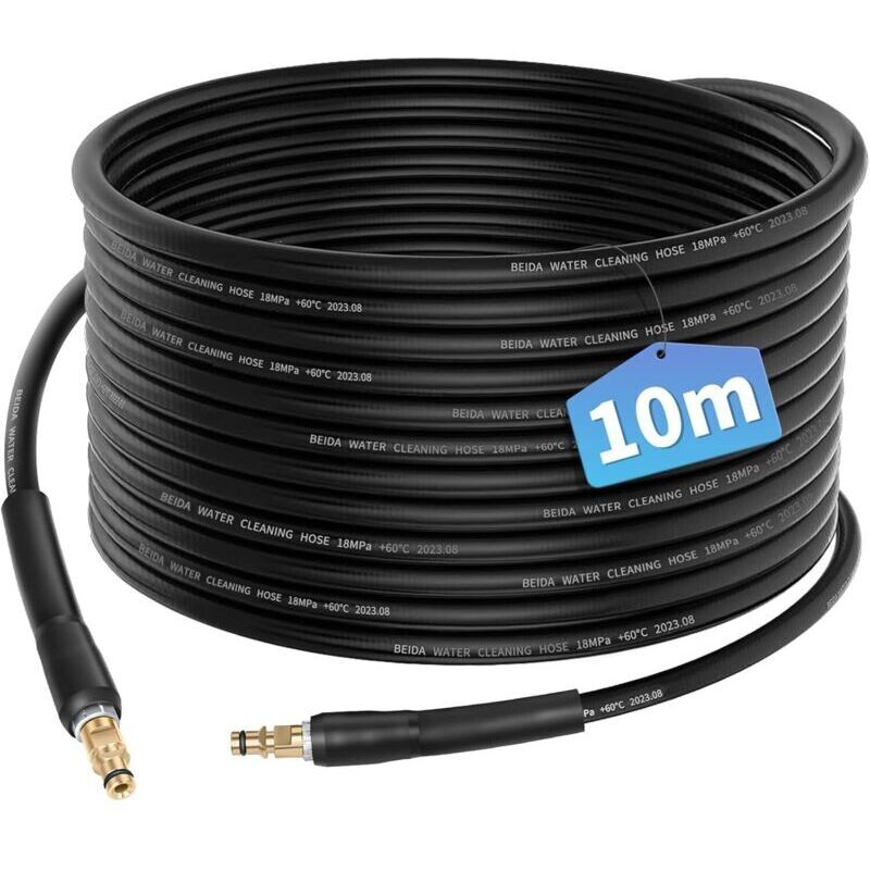 10 M Flexibler Schlauch Für Kärcher K2 K3 K4 K5 K6 K7 – Hochdruckzubehör Mit Schnellkupplung – Beständig Bis 180 Bar