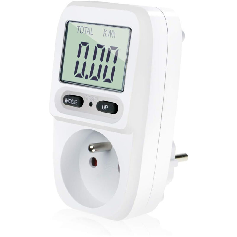 Steckdosen-energiemessgerät, Stromverbrauchsmesser Mit Lcd-display, Maximale Leistung 3680w