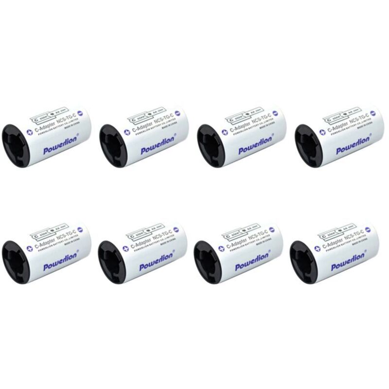 Batterieadapter C, Umwandler Von Aa Auf Spacer Für Zellen, 8er-pack