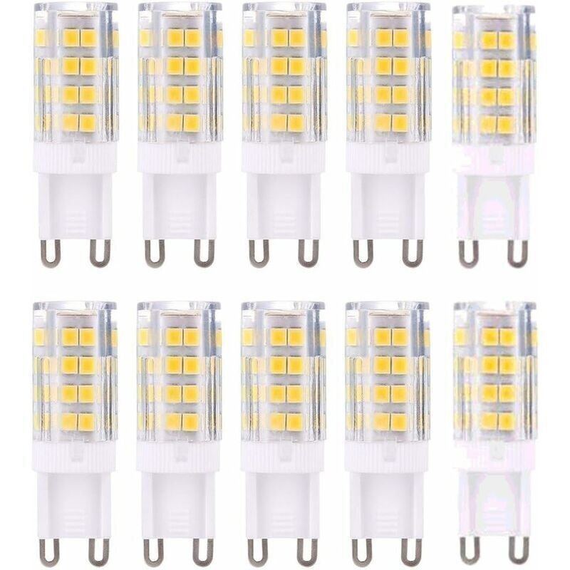 G9 Led Lampe Glühbirnen. Warmweiß 3000k 5w G9 Led Birne Licht Entspricht 40w Halogenlampen 420 Lumen Nicht Dimmbar. 10er Pack [energieklasse A+]