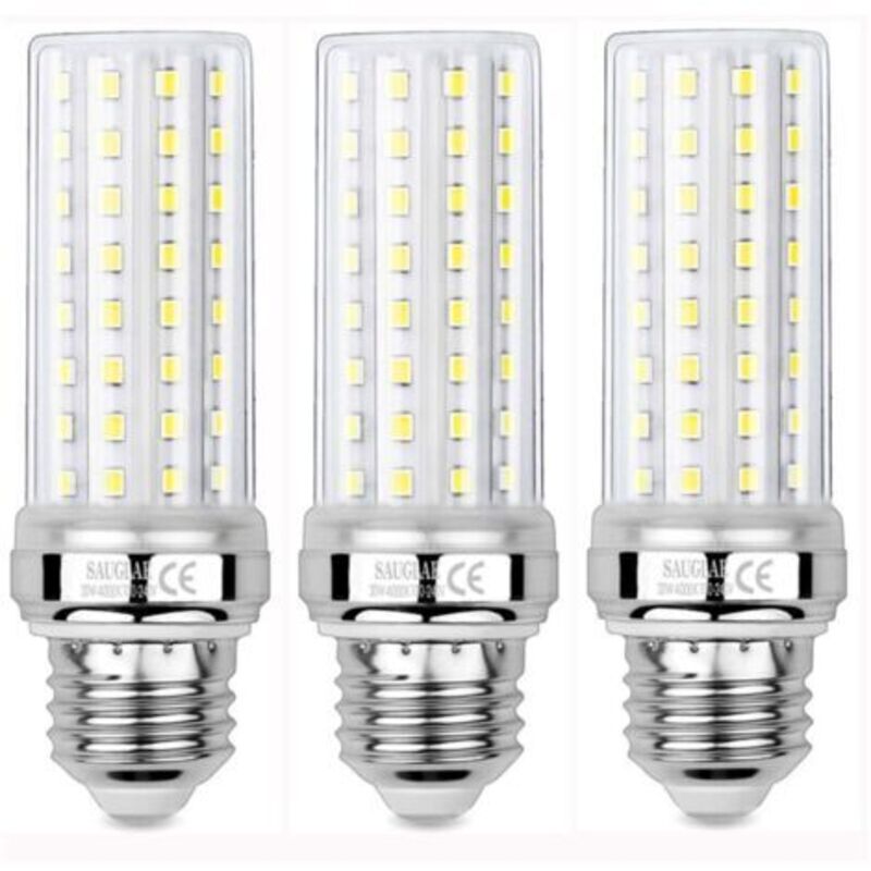 3 Stück Led-maisbirnen 20w, Entspricht 150w Glühlampe, 2300lm, 4000k Neutralweiß, E27 Edison-schraube