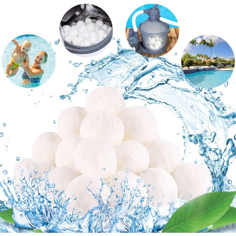 Filterkugel Für Schwimmbad, 700g Baumwoll-filterbälle Für Sandfiltersysteme Im Pool, Ersetzen 25kg Filtersand, Geeignet Für Pool-filteranlagen