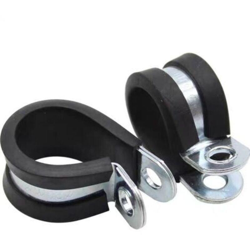 Colliers De Fixation De Tubes P-clips De Serrage Avec Insert En Caoutchouc Choix: Ø 26mm / Band 15mm, 10 Pièces