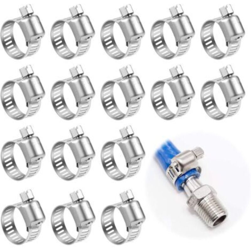 Gotrays – 25er-pack Edelstahl-kabelbinder 6-12mm – Edelstahl 304 – Korrosionsbeständig – Für Häusliche Wasserleitungen - 25stk. 6-12mm
