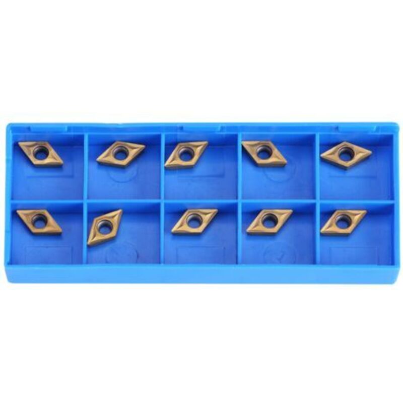 10 Stück Cnc-hartmetall-einsätze, Drehwerkzeuge Für Drehmaschine, Mit Box, Zubehör Für Metalldrehmaschine, Dcmt070204 Us735 Dcmt51.51