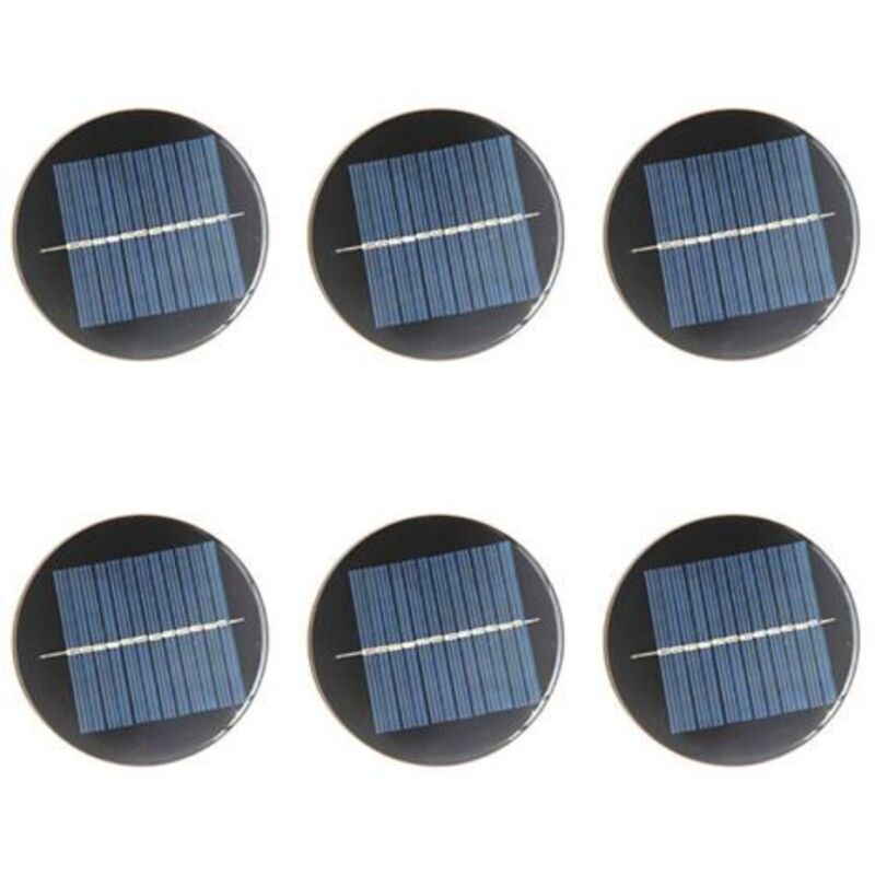 Satz Von 6 Mini-solarzellen, 6 V, 80 Mm, Für Solarenergie, Basteln, Haus, Garten, Wissenschaftliche Projekte – Spielzeug – Batterieladegerät