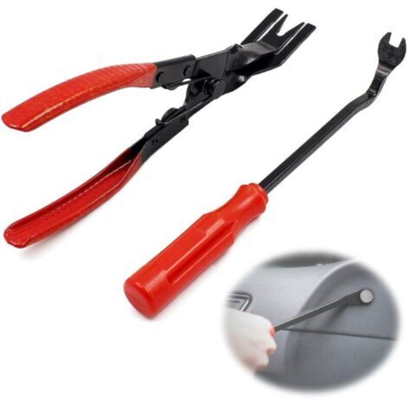 2 Stück Klammernentferner, Auto-türclip, Universelle Zangenwerkzeuge Für Reparaturkits Von Autotürverkleidungen Und Armaturenbrettern
