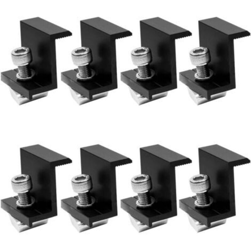 30 Mm Schwarze Photovoltaik-teile, Crimpseite, Solarmodul-karten, Halterungsteile, Photovoltaik-montagezubehör