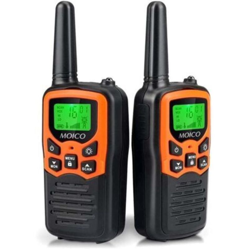 Walkie-talkie, Walkie-talkie Mit Großer Reichweite Für Erwachsene Mit 22 Frs-kanälen, Familien-walkie-talkie Mit Led-taschenlampe, Lcd-bildschirm Und Vox Für Wandern Und Camping (2er-pack)