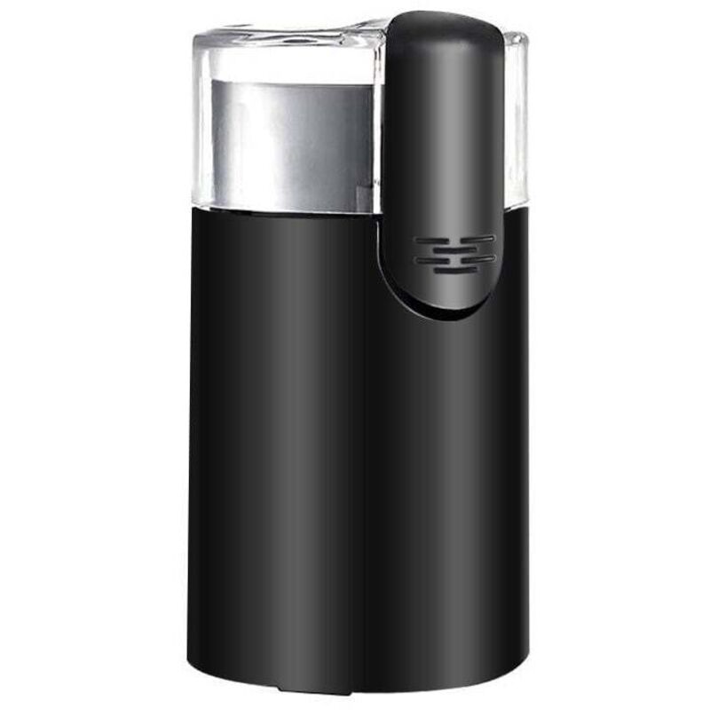 Kaffeemühle, Elektrische Mini-kaffeemühle, Getreidemühle, Nussmühle, Edelstahl, Schwarz