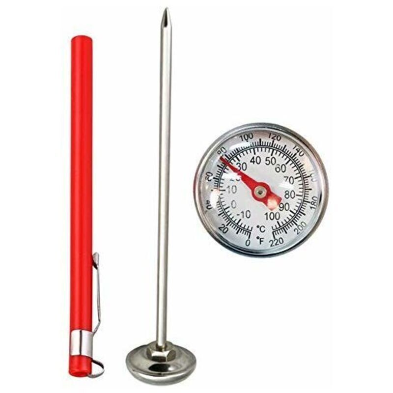 Ökologisches Bodenthermometer Aus Edelstahl Ss304 – Wasserdicht – Temperaturbereich 0°c Bis 220°c – Genauigkeit ±2°c