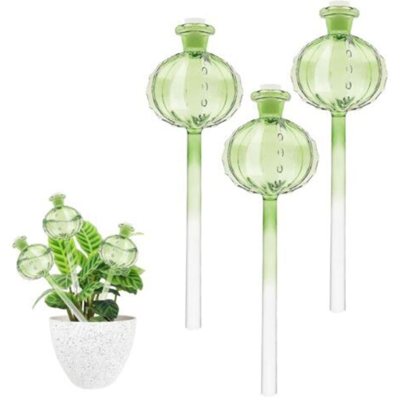3er-set Glas-gießkugeln, Zimmerpflanzen-gießkugel, Gießglobus Für Pflanzen, Wasserspender Für Pflanzen Und Blumen Zur Bewässerung Ihrer Pflanzen Im Urlaub – Inhhub