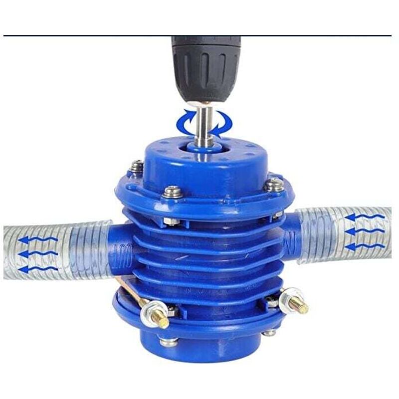 Bohrmaschinen-wasserpumpe - 2400 L/h - 2000-3000 U/min - Für Öl Und Wasser Geeignet - Blau
