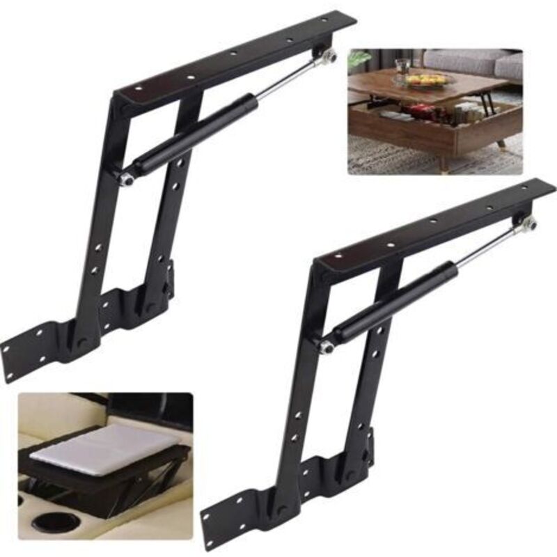 Hebemechanismus Für Couchtisch – Hydraulikmechanismus – Maximale Traglast 50 Kg – Abmessungen Im Zusammengeklappten Zustand 335 X 102 Mm – 2er-set - 100 Lb