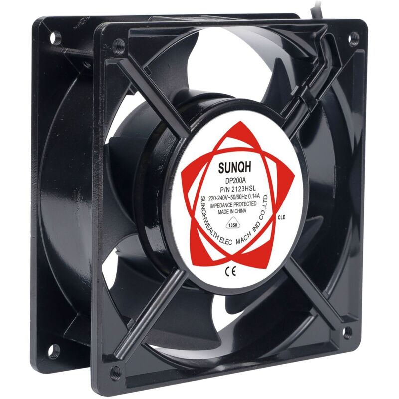 Axialventilator Für Kamineinsatz, Hitzebeständig, Metallflügel, Leise, Universell 120 X 120 X 38 Mm