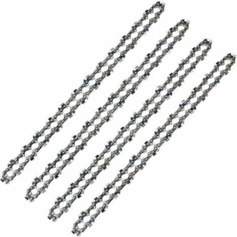 Kettensägekette 52 Glieder, Teilung 3/8" Lp, Stärke 050" (1,3 Mm), Geringer Rückschlag (low-kickback), 4er-pack Kettensägenketten Mit 52 Treibgliedern Für 14" (35 Cm) Führungsschiene - La
