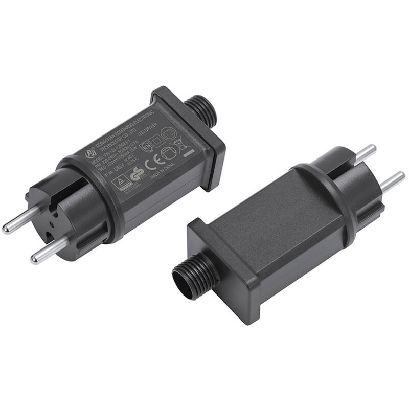 Led-netzteil 12v – Transformator Ip44 Für Lichterketten – Ausgang 12v Dc 2500ma – Leistung 15w – Wasserdicht Für Außenbereich